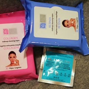 Makeup wipes global beauty + glamglow mask set
